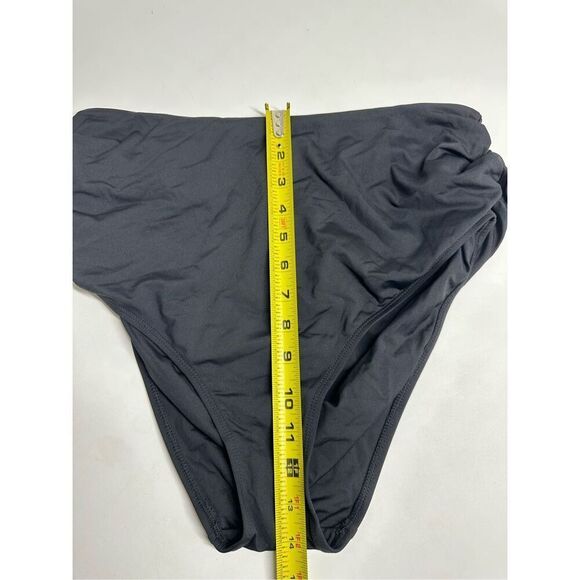 Anne Cole Women's Black High Waist Shirred Swim Bottom Size 18W - Picture 8 of 10